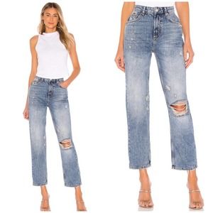 NEW We The Free Dakota High Rise Distressed Jeans